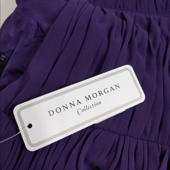 2x 👯♀️Host Pick⚡️Donna Morgan Anne Strapless Chiffon Dress- w/ flaws - Picture 10 of 16